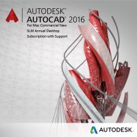 Autodesk AutoCAD for Mac 2016 Commercial New SLM Annual Desktop Subscription with Support (H-ACADMAC16-ADTS)